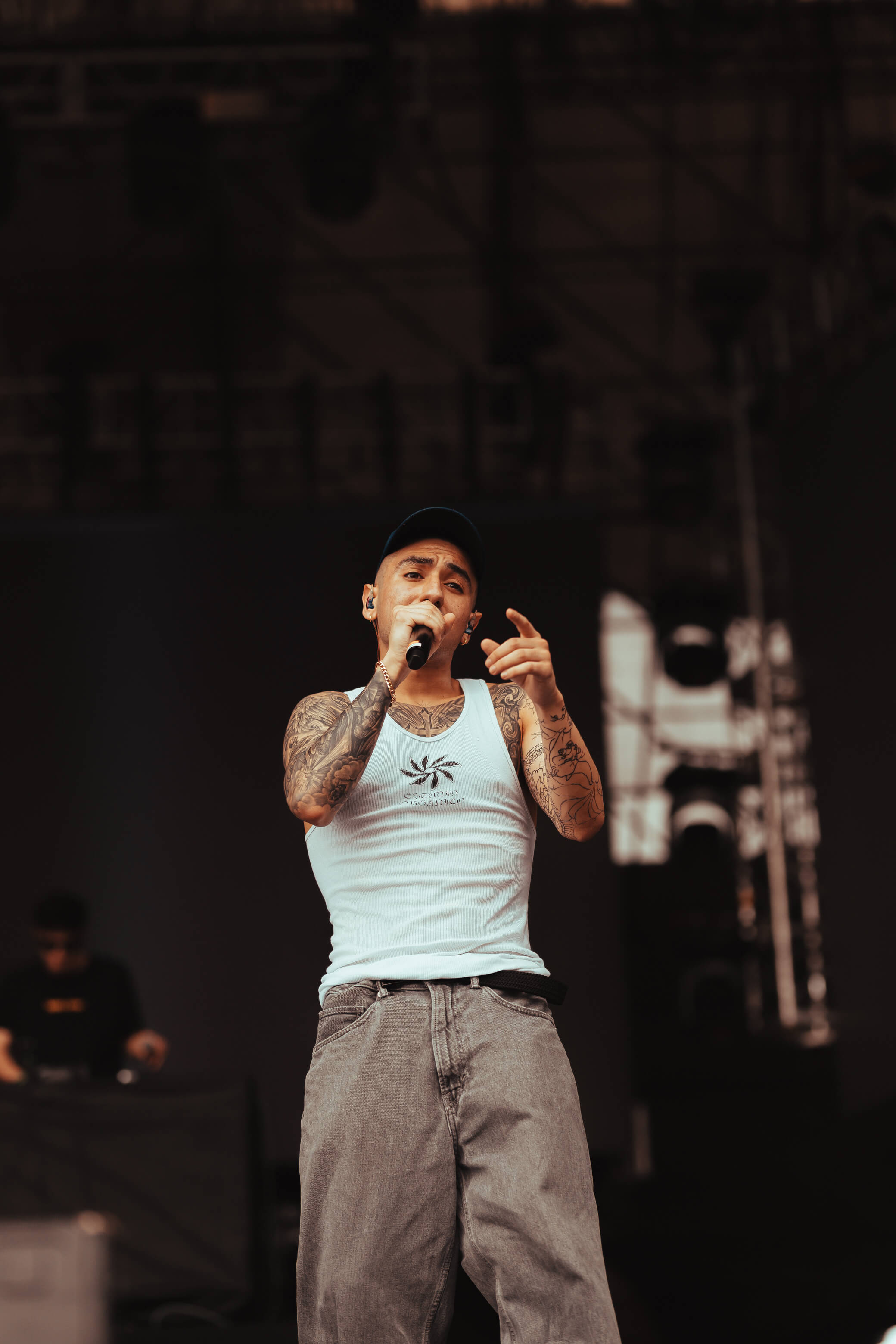 Carlos Cortez en el escenario